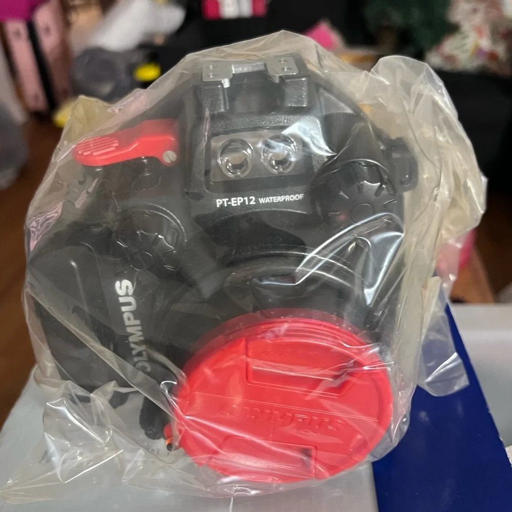 Olympus PT-EP12 Underwater Housing - Black and Red